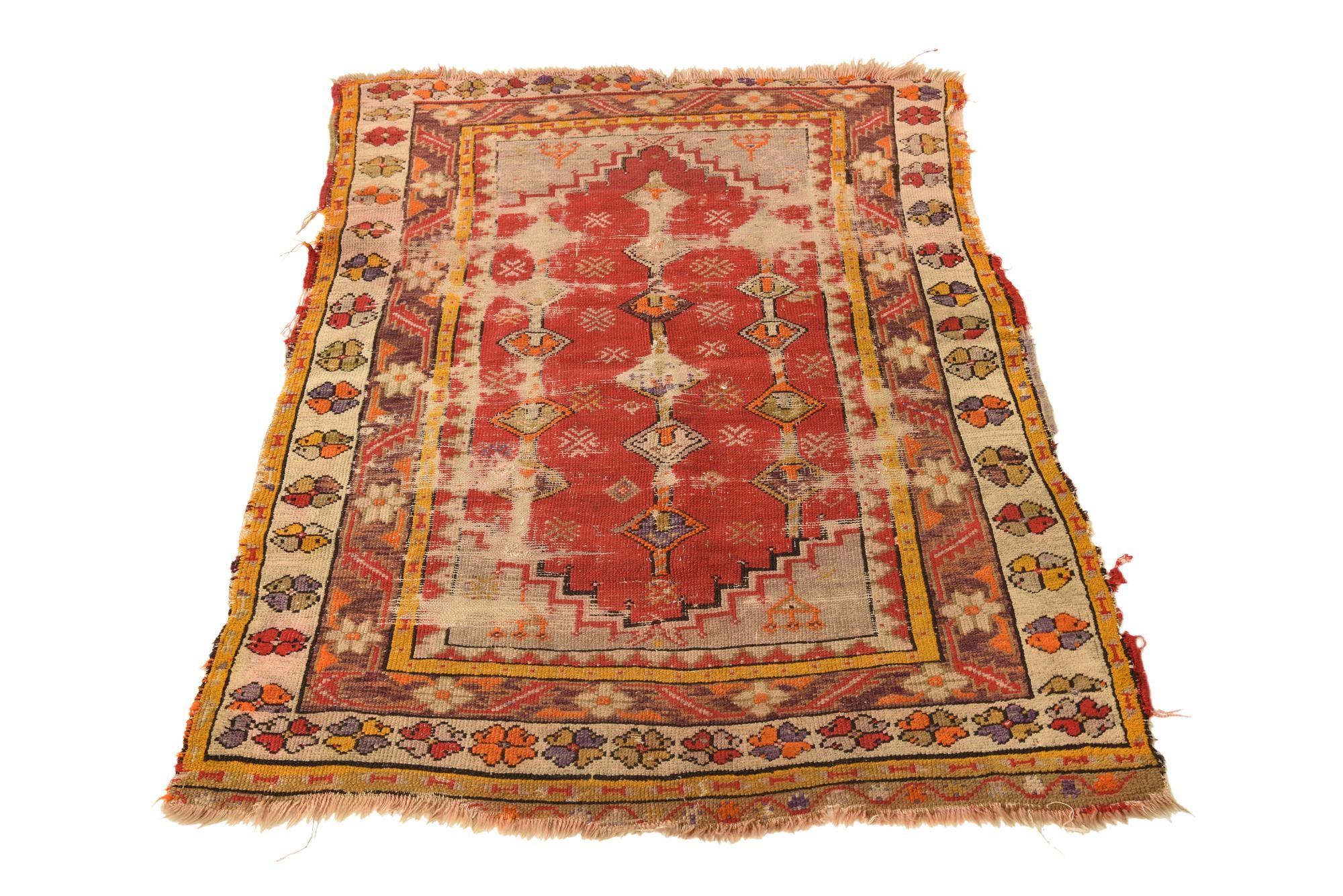 3' 2 x 4' 2 Hand Knotted Anatolian Oriental Wool Rug