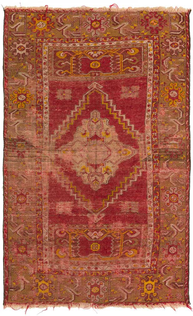 3' 2 x 5' Hand Knotted Anatolian Oriental Wool Rug