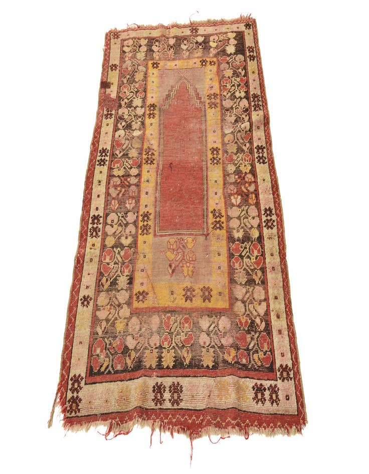 Detail image of 3' 3 x 5' 1  Hand Knotted Anatolian Oriental Wool Rug