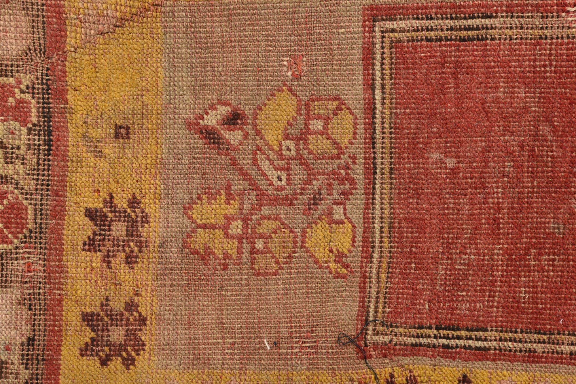 3' 3 x 5' 1 Hand Knotted Anatolian Oriental Wool Rug