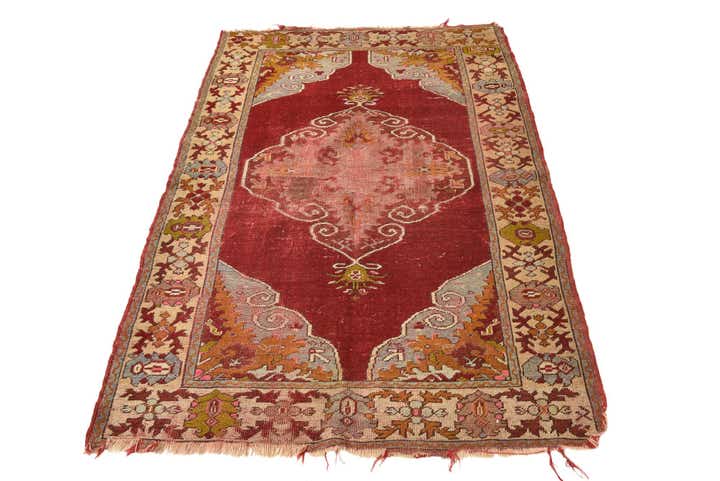 3' 6 x 5' 4 Hand Knotted Anatolian Oriental Wool Rug