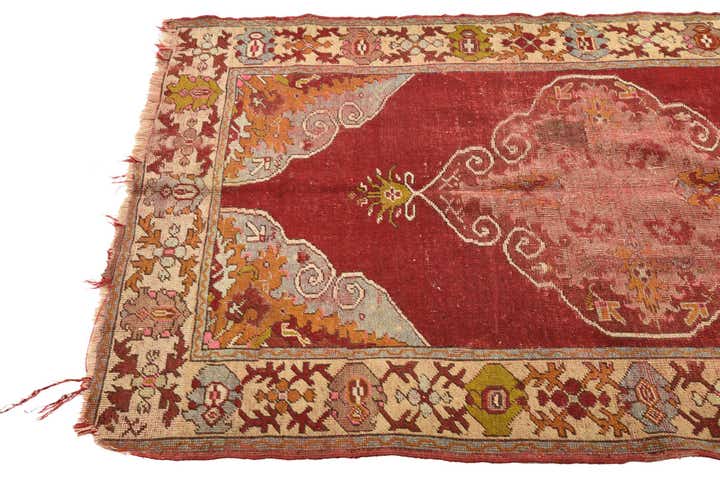 3' 6 x 5' 4 Hand Knotted Anatolian Oriental Wool Rug