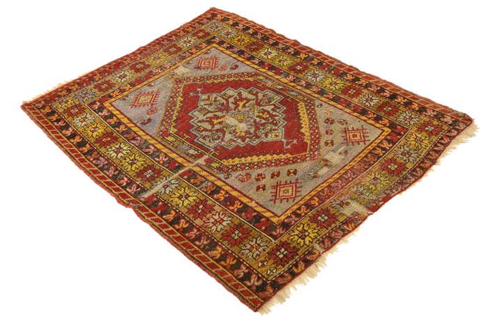 3' 8 x 4' 7 Hand Knotted Anatolian Wool Rug