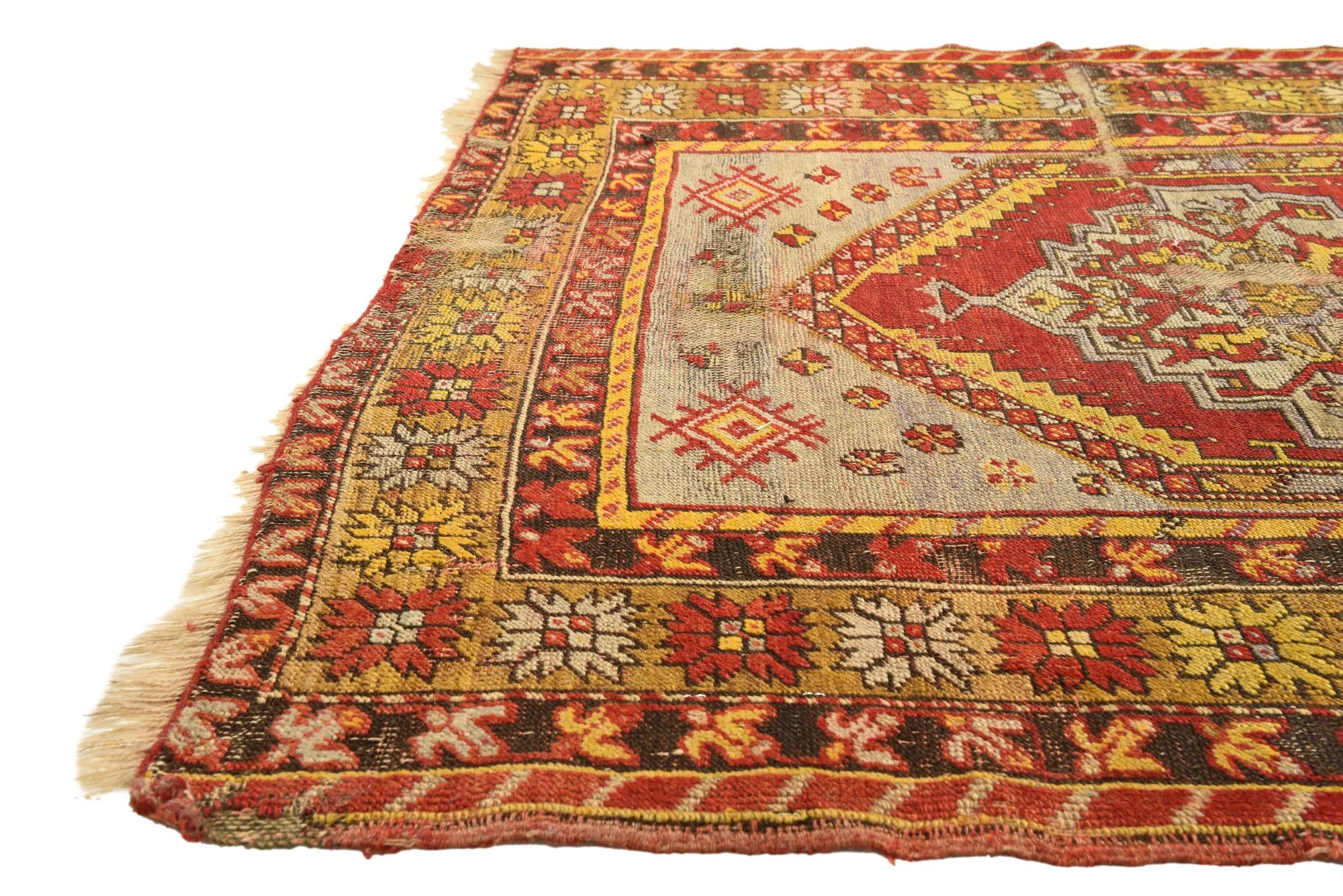 3' 8 x 4' 7 Hand Knotted Anatolian Wool Rug