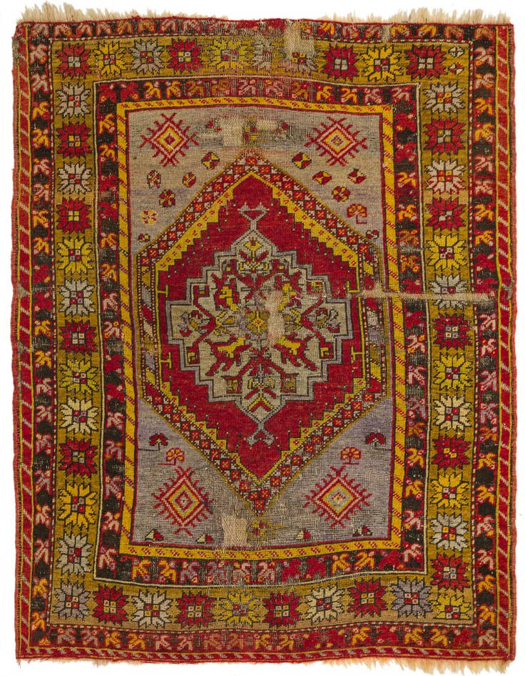 Detail image of 3' 8 x 4' 7 Hand Knotted Anatolian Wool Rug