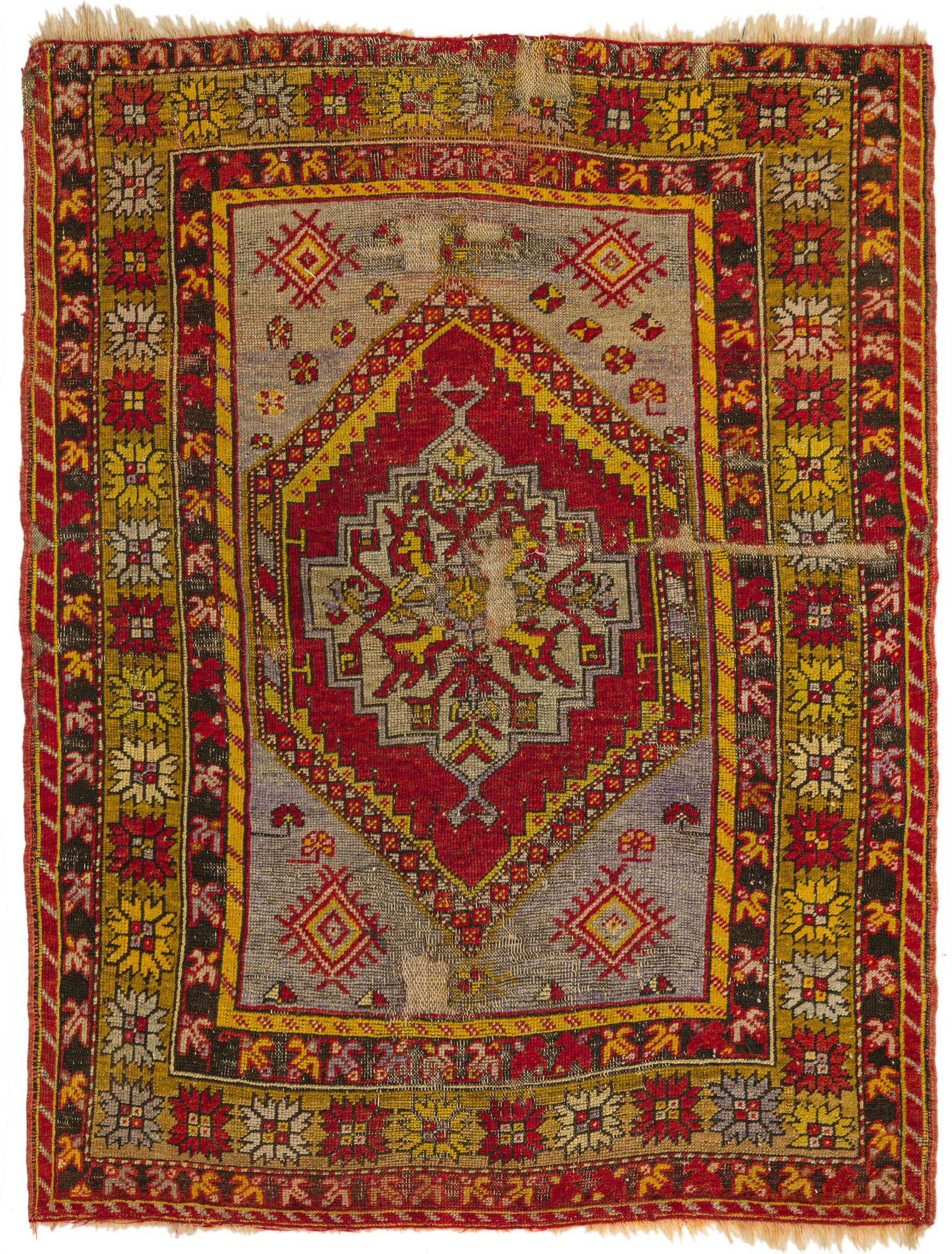 3' 8 x 4' 7 Hand Knotted Anatolian Wool Rug