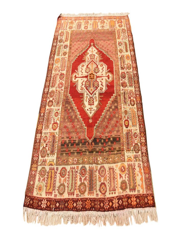 Detail image of 3' 10 x 6'  Hand Knotted Anatolian Oriental Wool Rug