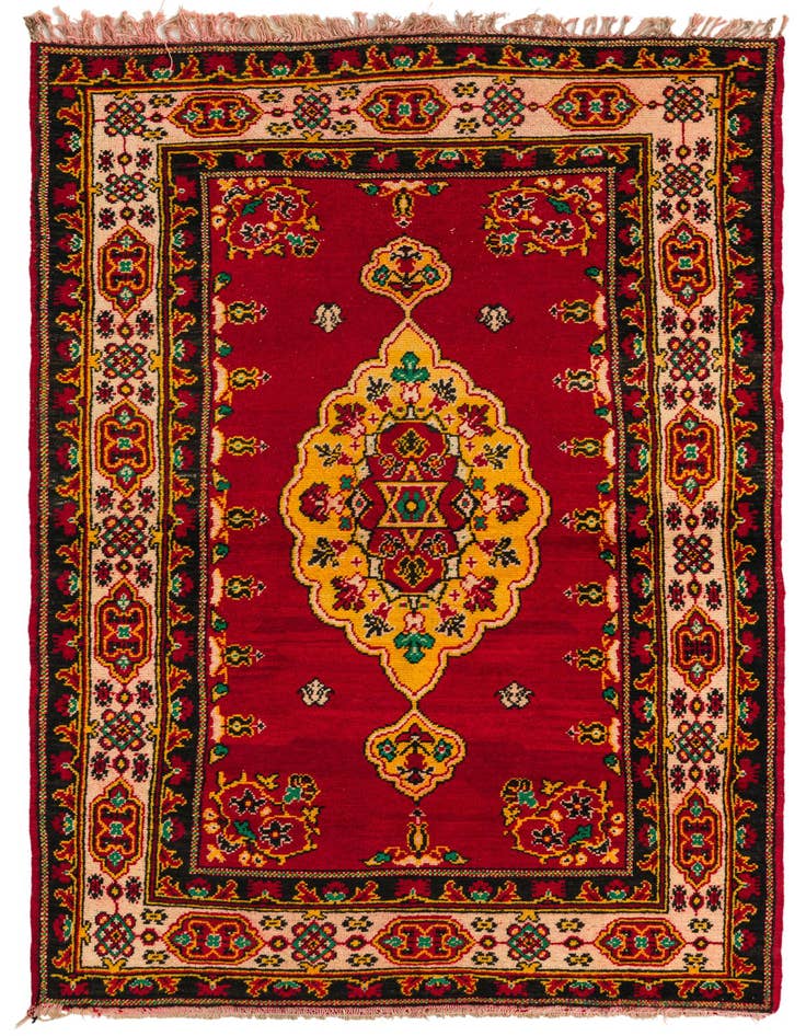 Detail image of 3' 5 x 6' Hand Knotted Anatolian Wool Rug