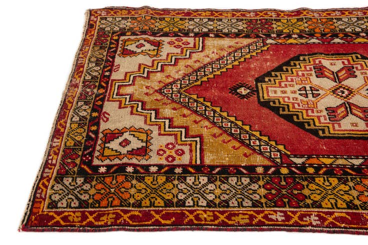 Detail image of 3' 4 x 5' 7 Hand Knotted Anatolian Wool Rug
