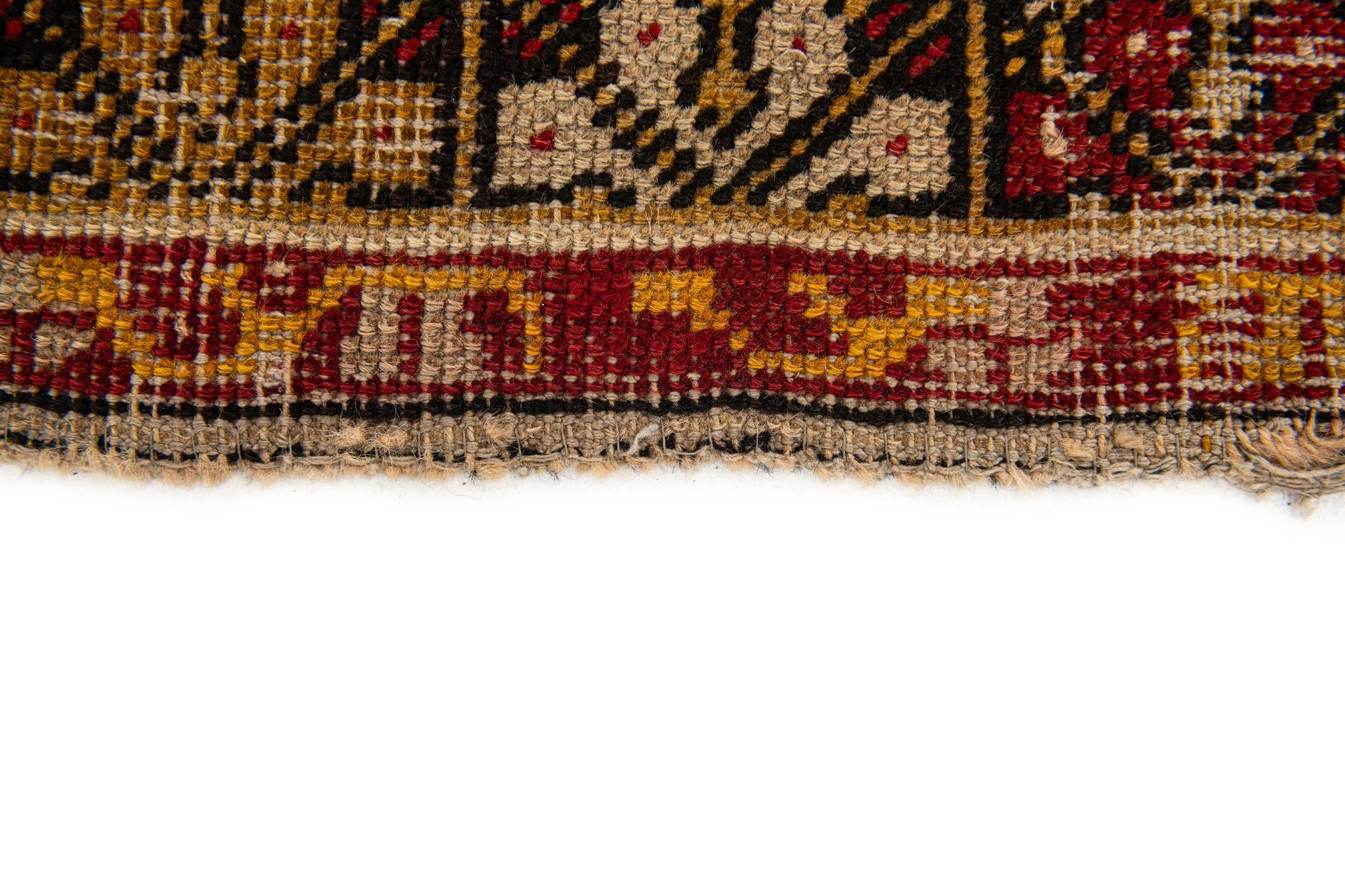 3' 4 x 5' 7 Hand Knotted Anatolian Wool Rug