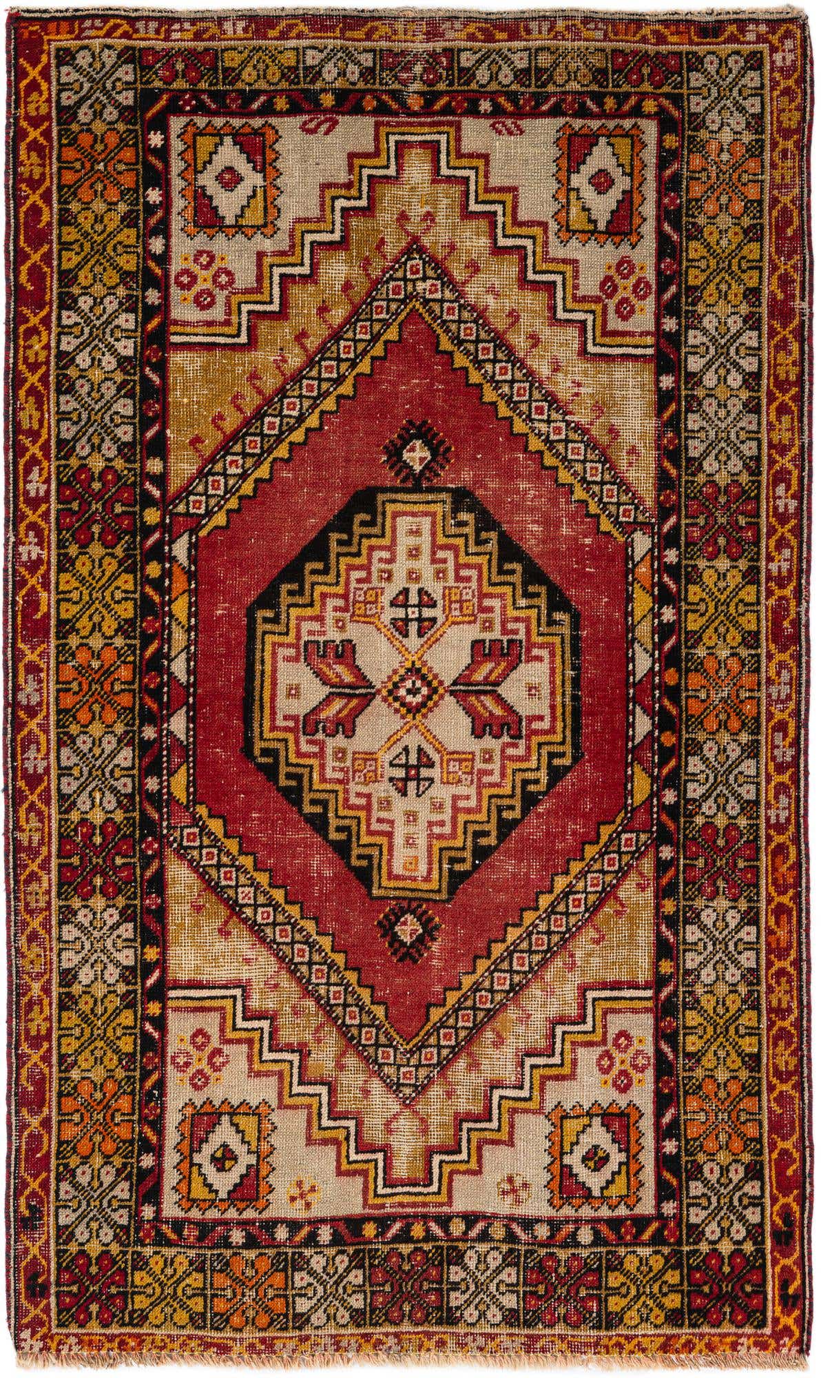 3' 4 x 5' 7 Hand Knotted Anatolian Wool Rug
