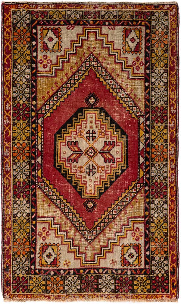 3' 4 x 5' 7 Hand Knotted Anatolian Wool Rug
