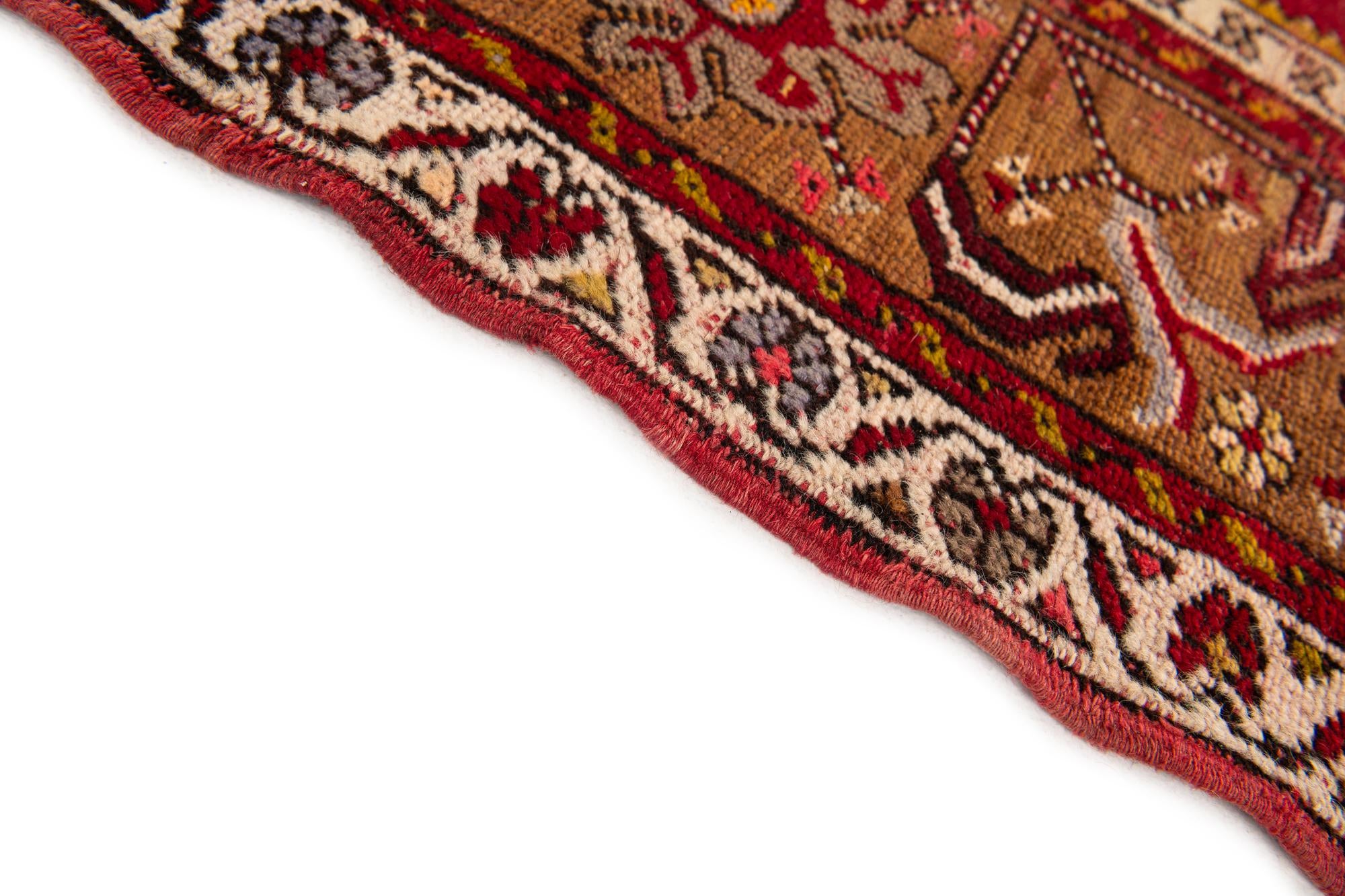 3' 4 x 5' 3 Hand Knotted Anatolian Oriental Wool Rug