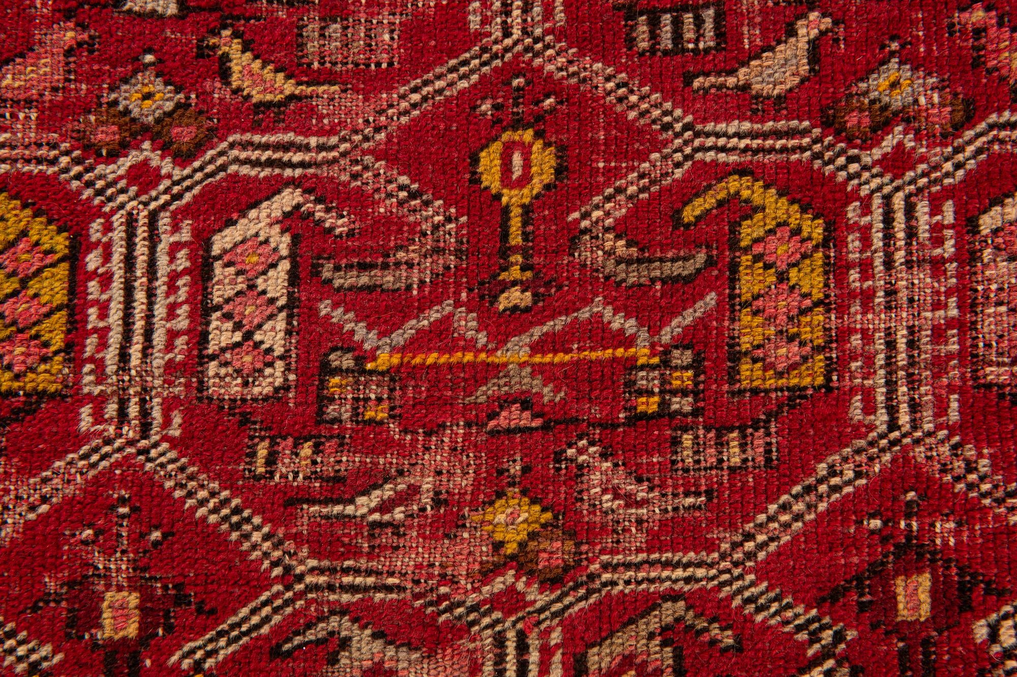 3' 4 x 5' 3 Hand Knotted Anatolian Oriental Wool Rug