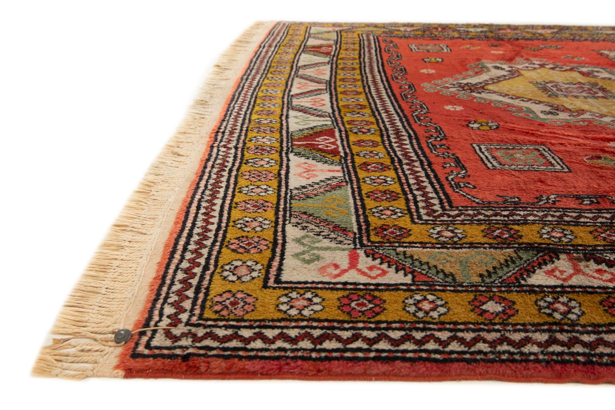 6' 11 x 10' 1 Hand Knotted Anatolian Wool Rug