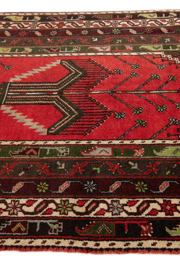 Detail image of 3' 9 x 6' 6 Hand Knotted Anatolian Wool Rug