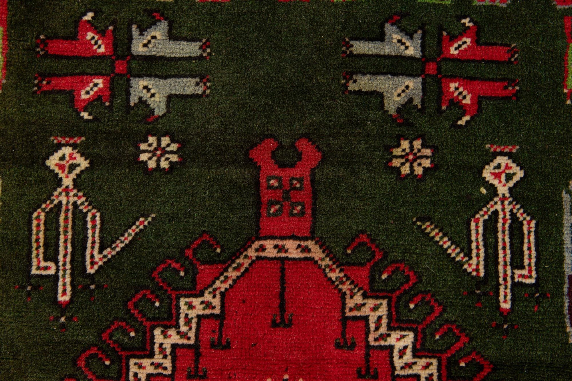 3' 9 x 6' 6 Hand Knotted Anatolian Wool Rug