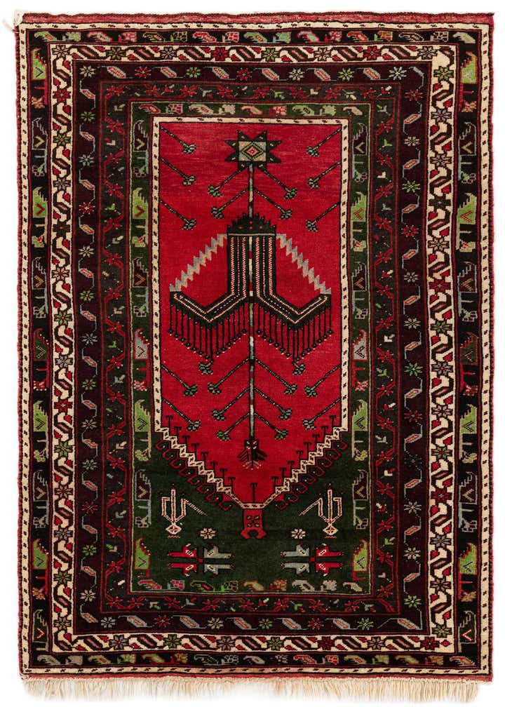 3' 9 x 6' 6 Hand Knotted Anatolian Wool Rug