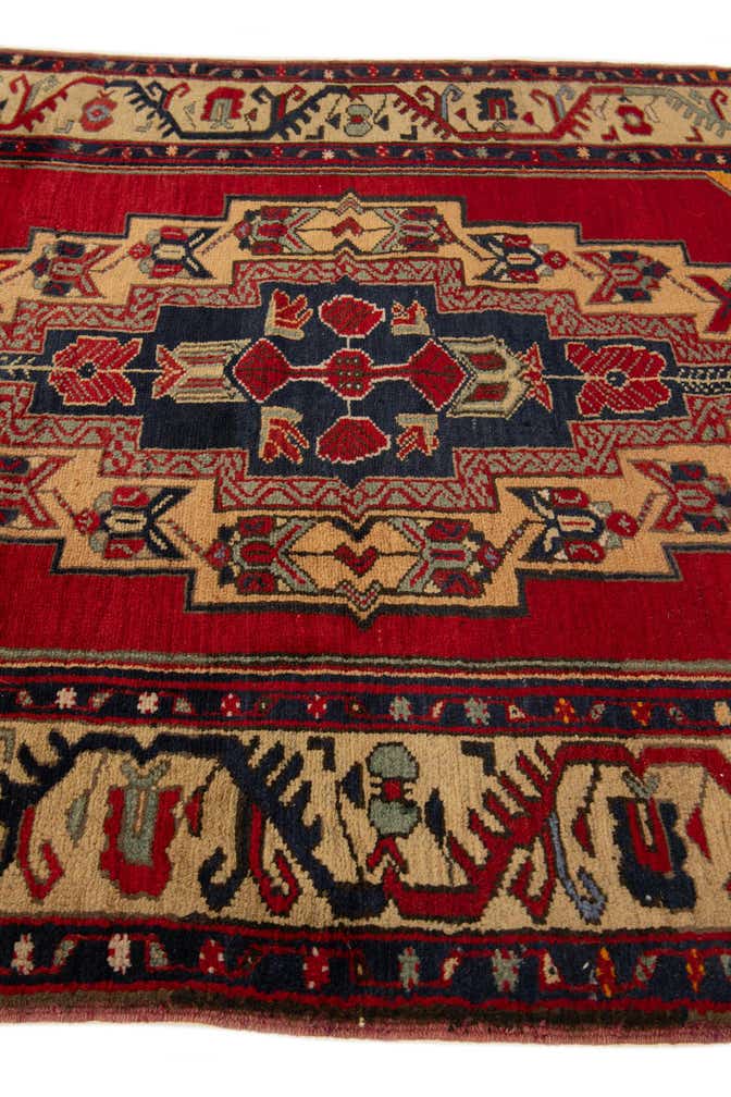 115cm x 215cm anudado a mano Anatolian Alfombra Oriental Lana