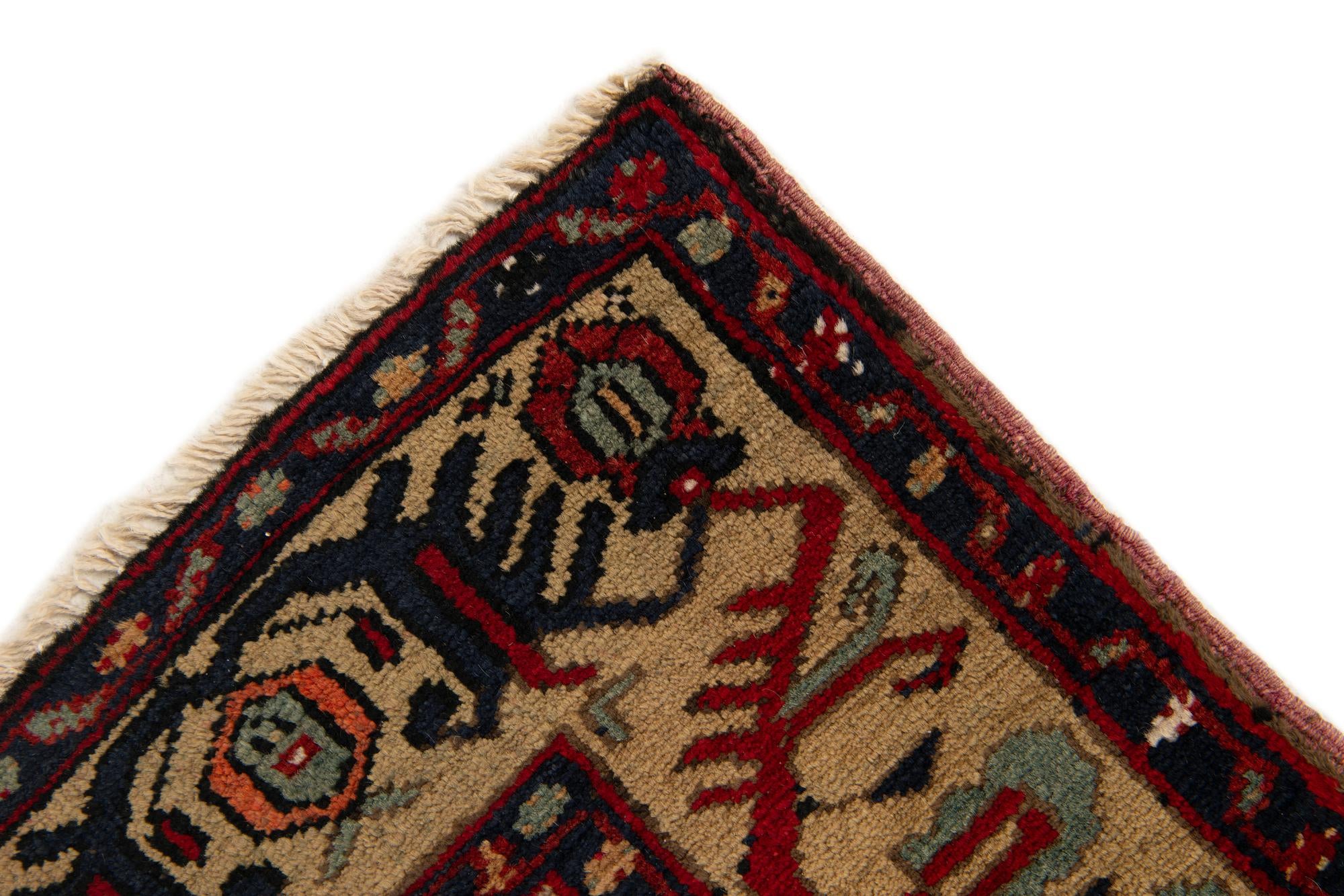115cm x 215cm anudado a mano Anatolian Alfombra Oriental Lana