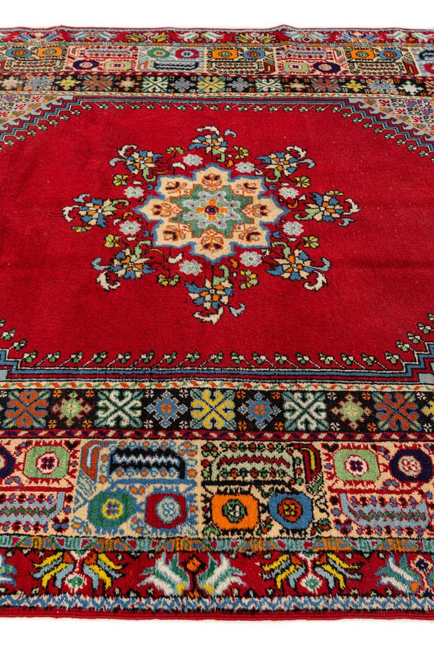Detail image of 6' 6 x 9' 7 Hand Knotted Anatolian Wool Rug