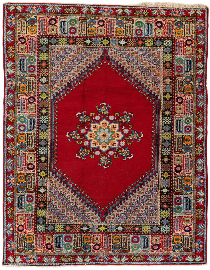 Detail image of 6' 6 x 9' 7 Hand Knotted Anatolian Wool Rug