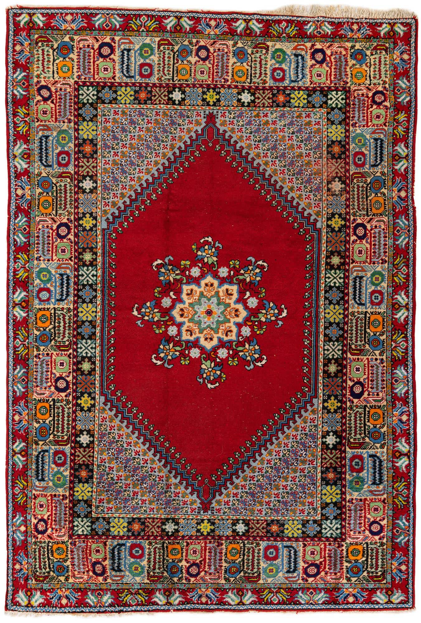6' 6 x 9' 7 Hand Knotted Anatolian Wool Rug
