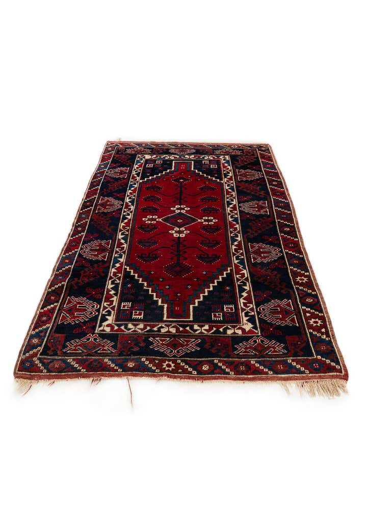 4' x 5' 11 Hand Knotted Anatolian Wool Rug