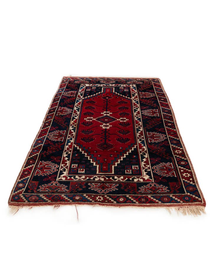 Detail image of 4' x 5' 11 Hand Knotted Anatolian Wool Rug