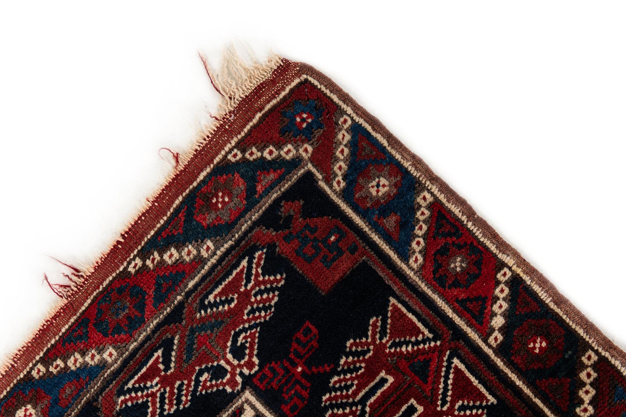 4' x 5' 11 Hand Knotted Anatolian Wool Rug