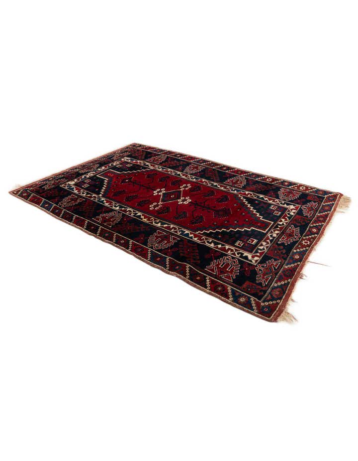 4' x 5' 11 Hand Knotted Anatolian Wool Rug