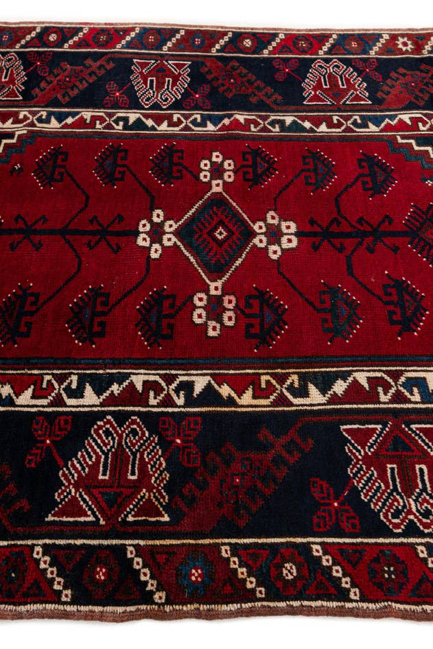 Detail image of 4' x 5' 11 Hand Knotted Anatolian Wool Rug