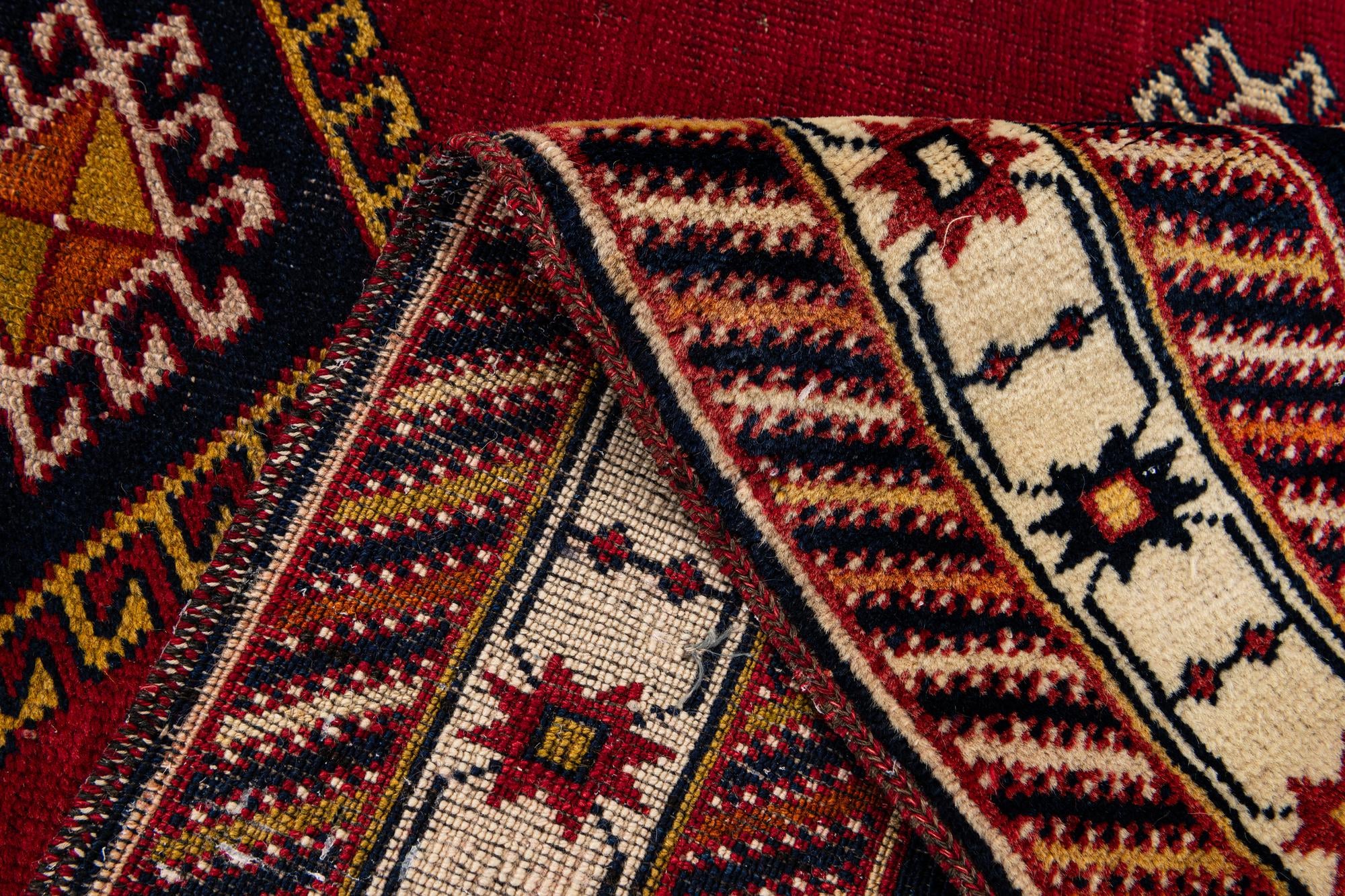 105cm x 190cm anudado a mano Anatolian Alfombra Lana