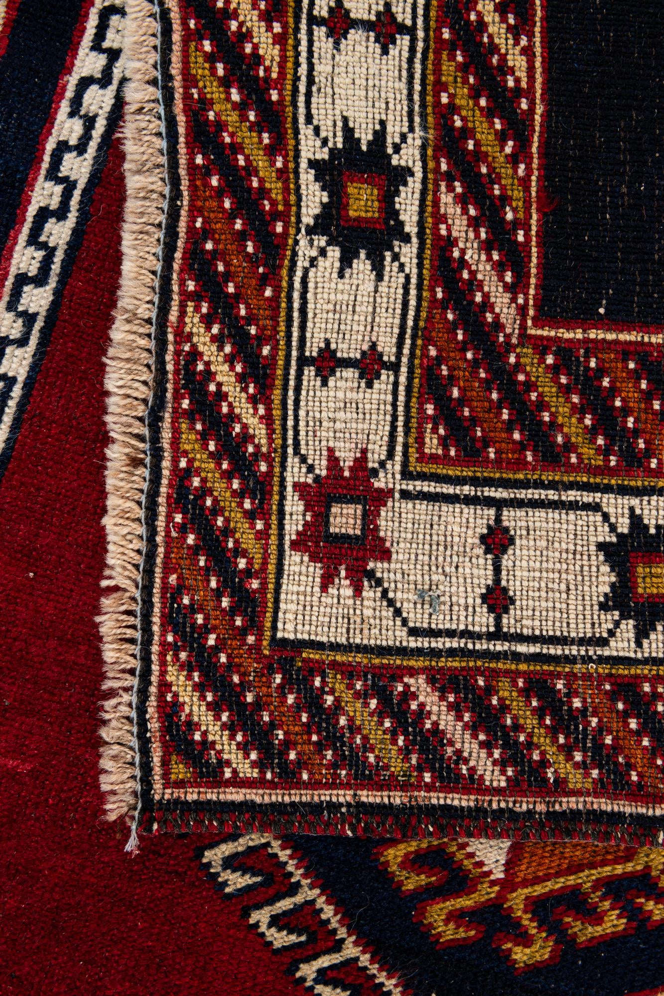 105cm x 190cm anudado a mano Anatolian Alfombra Lana