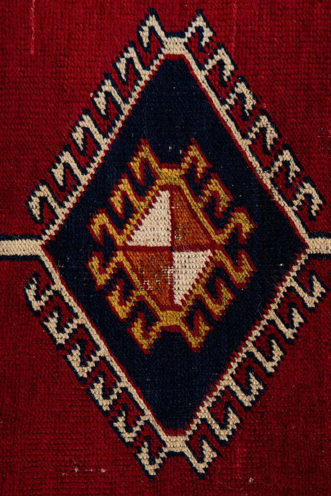 105cm x 190cm anudado a mano Anatolian Alfombra Lana