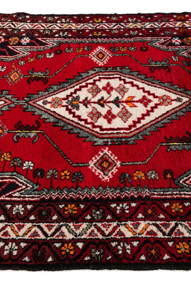 Detail image of 4' 1 x 6' 5 Hand Knotted Anatolian Oriental Wool Rug