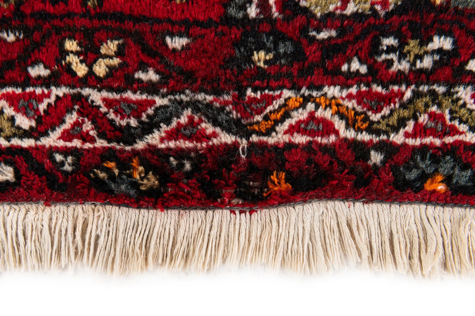 4' 1 x 6' 5 Hand Knotted Anatolian Oriental Wool Rug