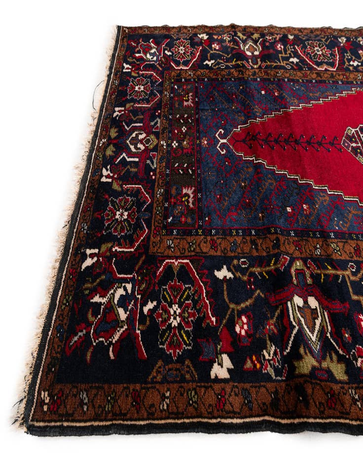 Detail image of 4' 2 x 7' 3  Hand Knotted Anatolian Wool Rug