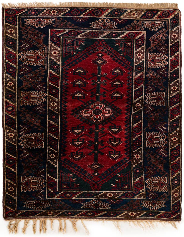 Detail image of 4' x 6' Hand Knotted Anatolian Wool Rug