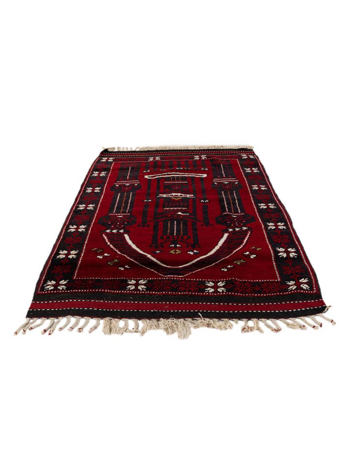 Detail image of 3' 1 x 4' 2 Hand Knotted Anatolian Wool Rug