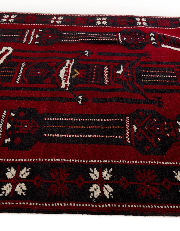 Detail image of 3' 1 x 4' 2 Hand Knotted Anatolian Wool Rug