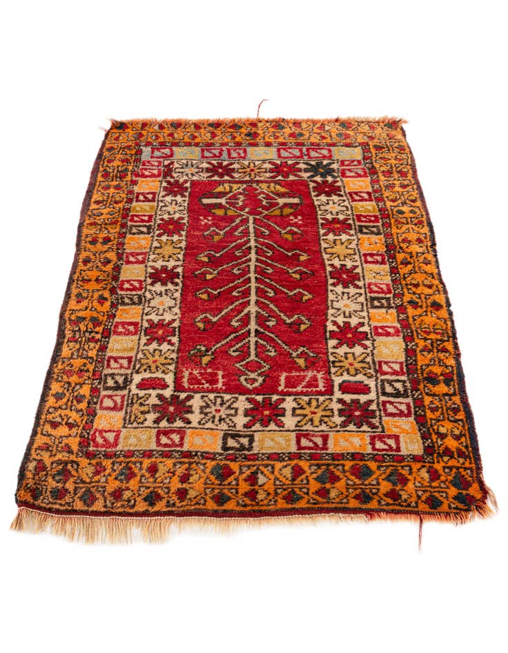 Detail image of 2' 10 x 4' 2  Hand Knotted Anatolian Wool Rug