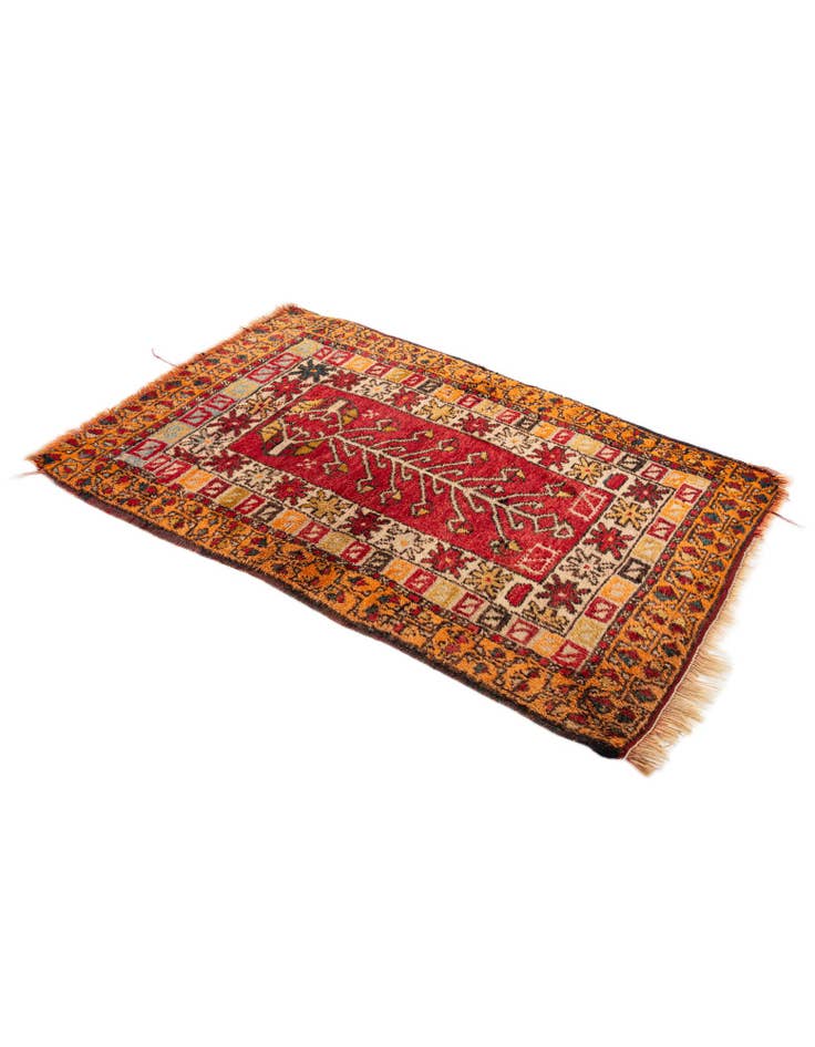 Detail image of 2' 10 x 4' 2  Hand Knotted Anatolian Wool Rug