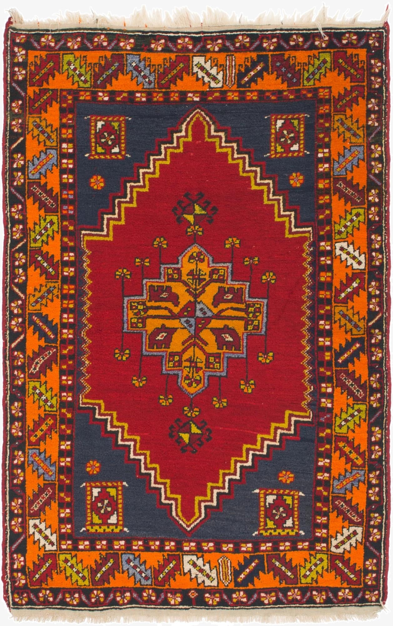3' 6 x 5' 8  Hand Knotted Anatolian Wool Rug