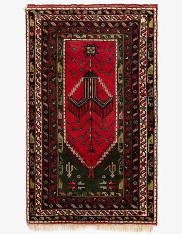 3' 9 x 6' 6 Hand Knotted Anatolian Wool Rug
