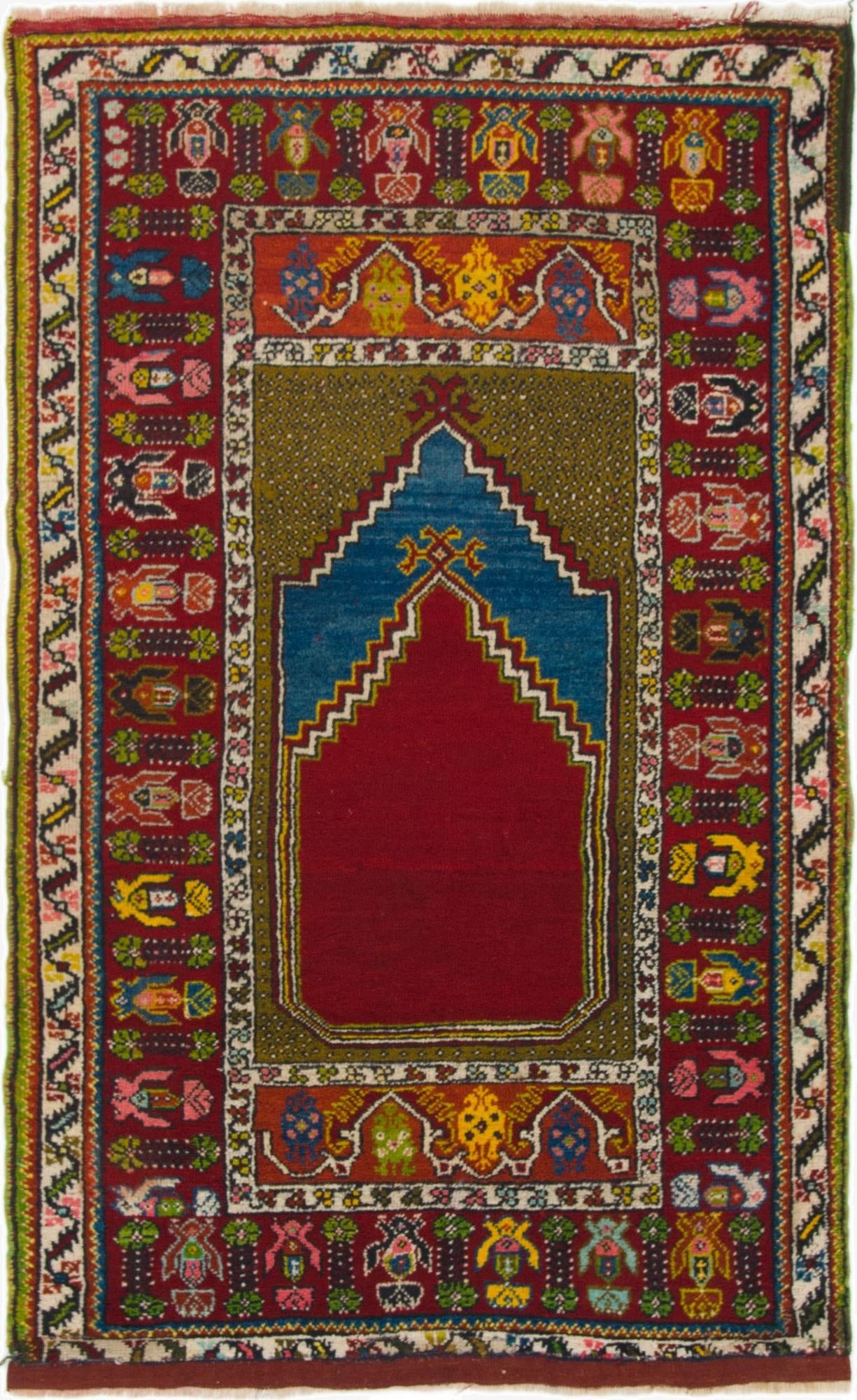 3' 5 x 5' 8  Hand Knotted Anatolian Wool Rug