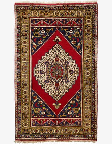 4' 4 x 7' 3 Hand Knotted Anatolian Wool Rug
