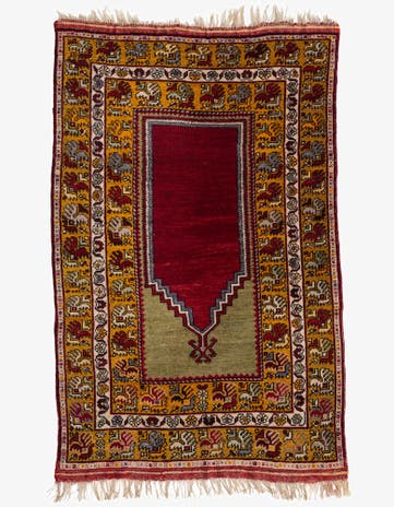 3' 3 x 5' 2 Hand Knotted Anatolian Wool Rug