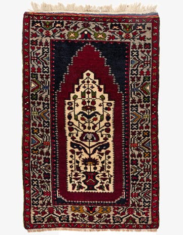 2' 8 x 4' 2 Hand Knotted Anatolian Oriental Wool Rug