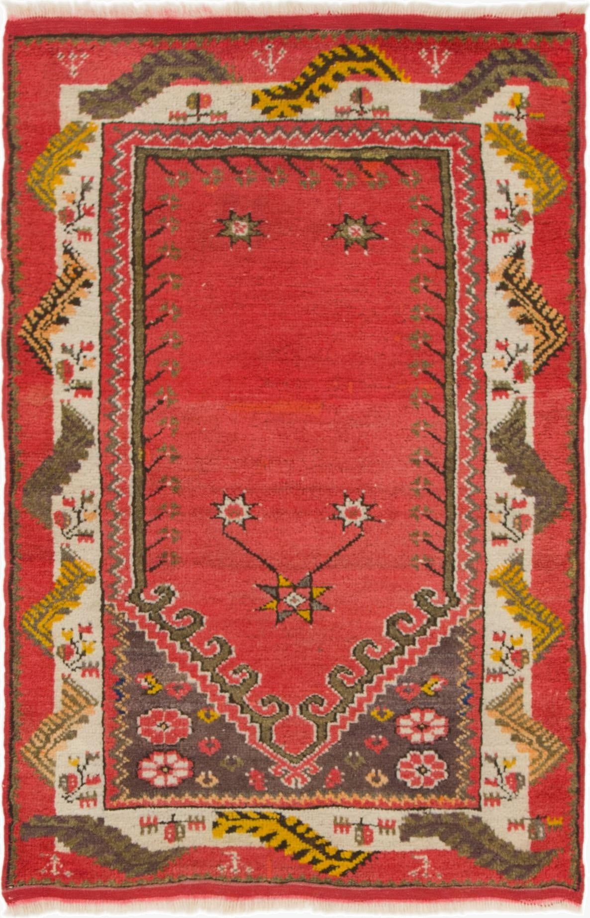 3' x 4' 7  Hand Knotted Anatolian Wool Rug